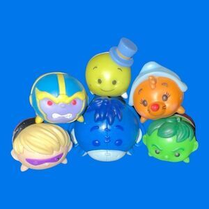 6 Disney Tsum Tsum Figures Eeyore Hulk Jiminy Cricket Thanos Hawkeye Suzy 1"
